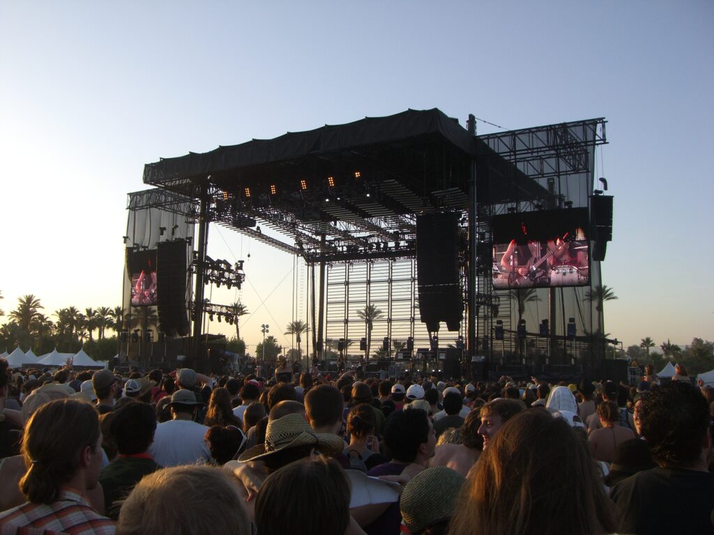 Kings of Leon plays on Coachella's mainstage