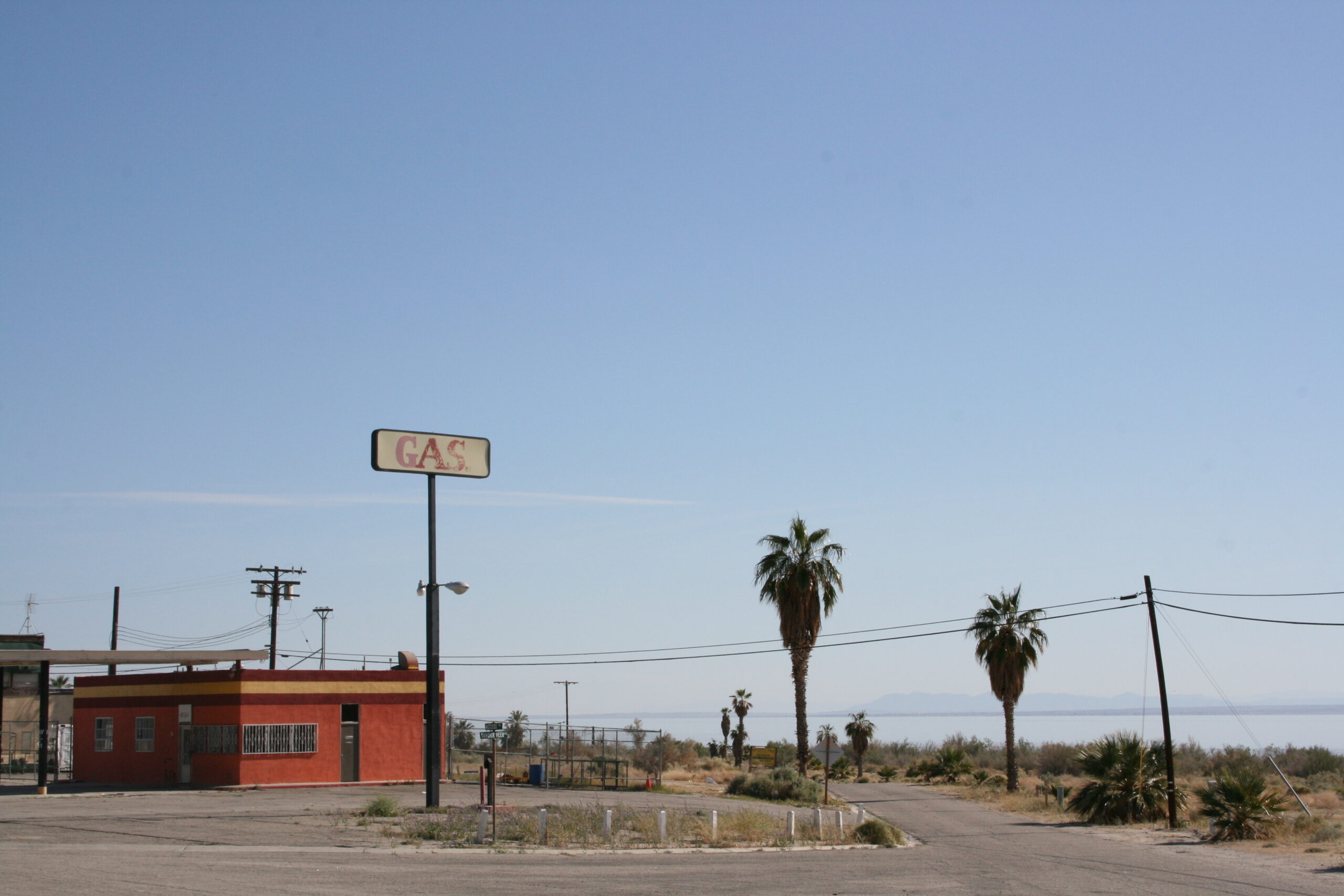 Closed gas station