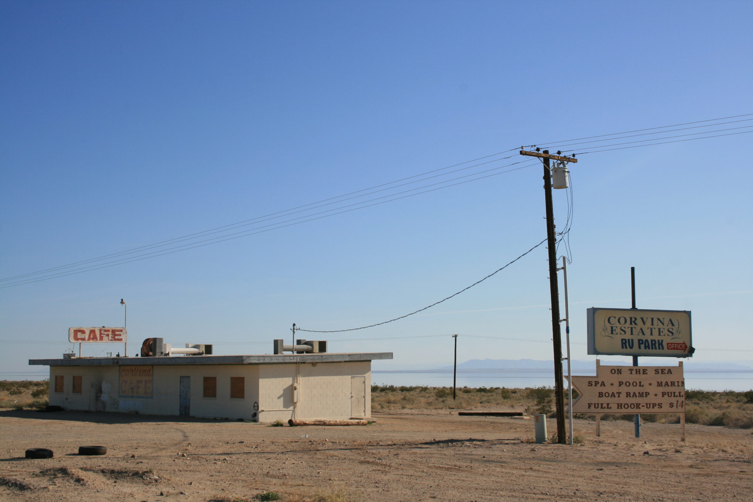 The shuttered Corvina Cafe