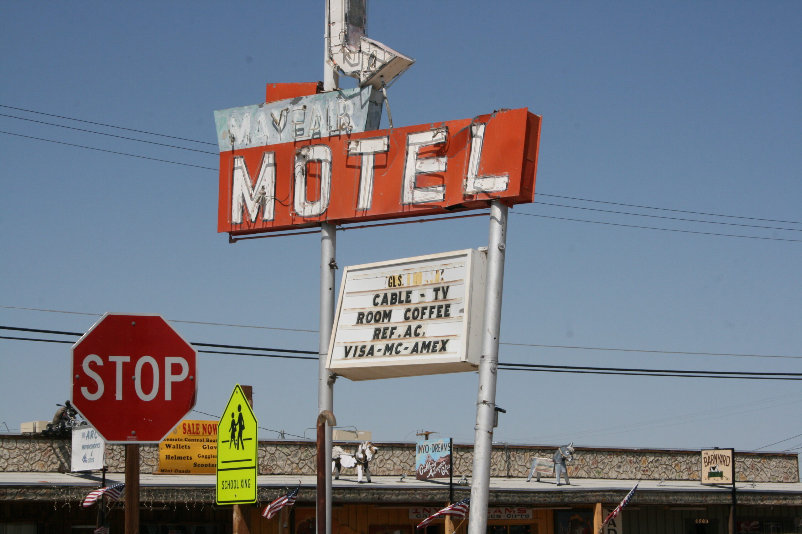 The condemned Mayfair Motel in Ridgecrest, California