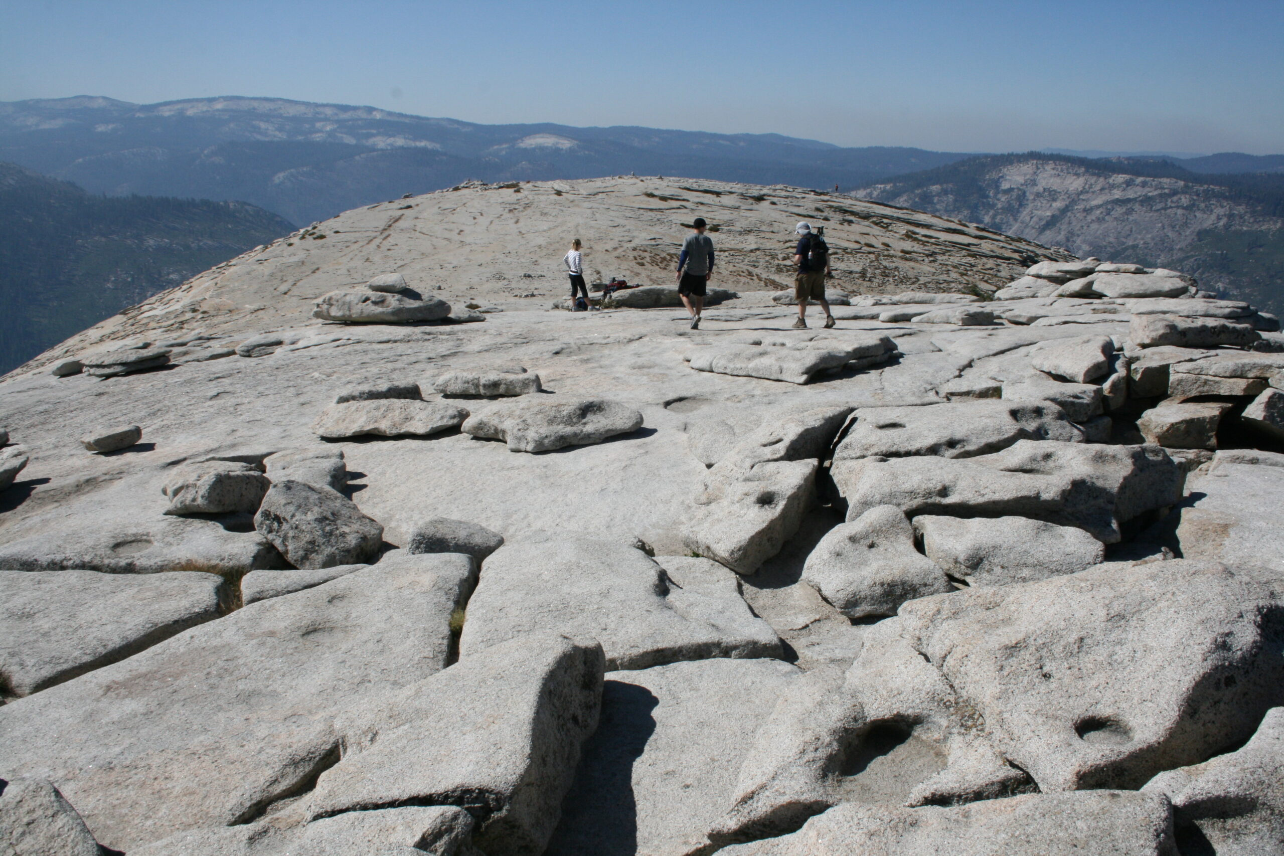 Justin, Laura, guy on top of Half Dome