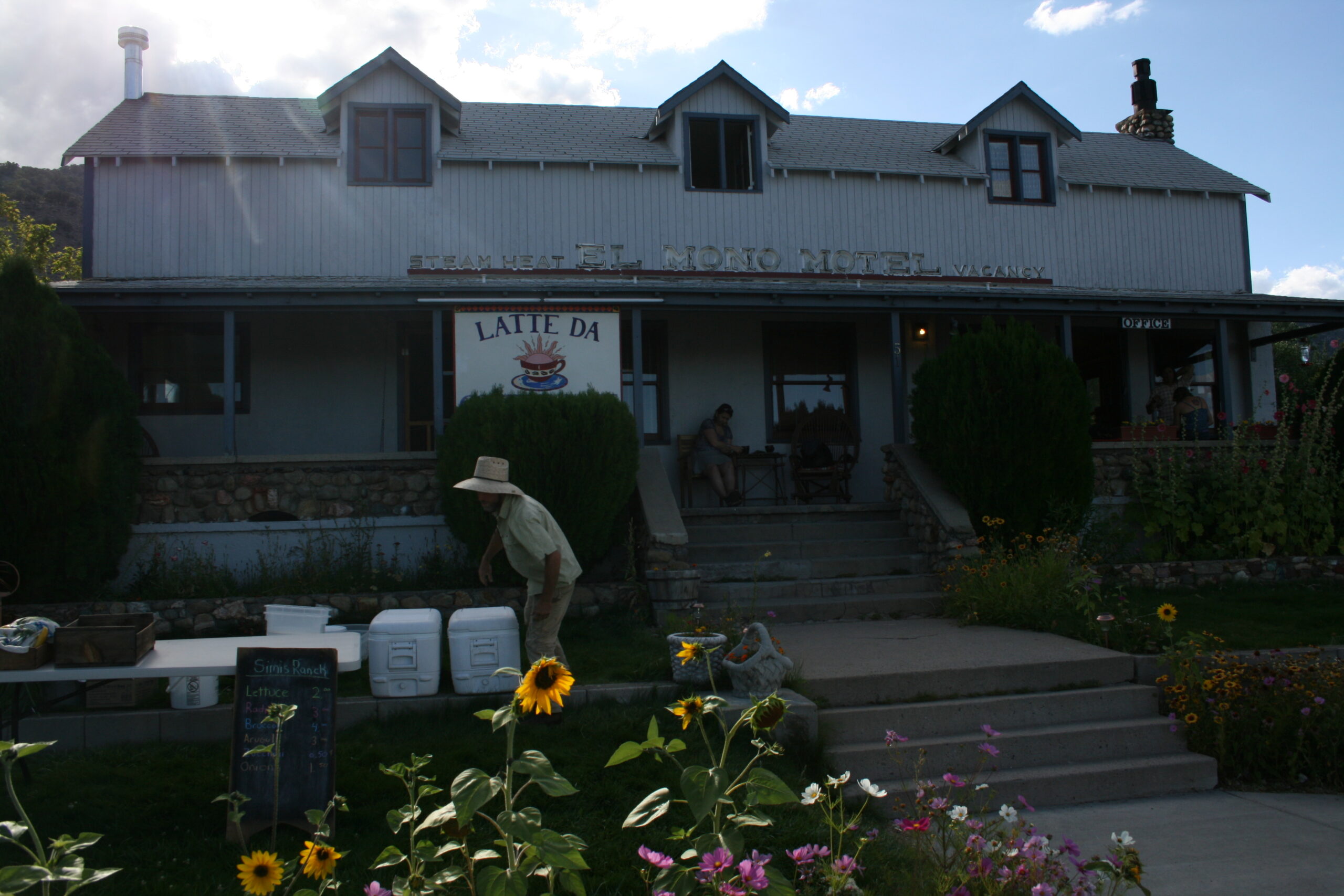 Latte Da Coffee Cafe in Lee Vining, California, near Yosemite National Park's east entrance