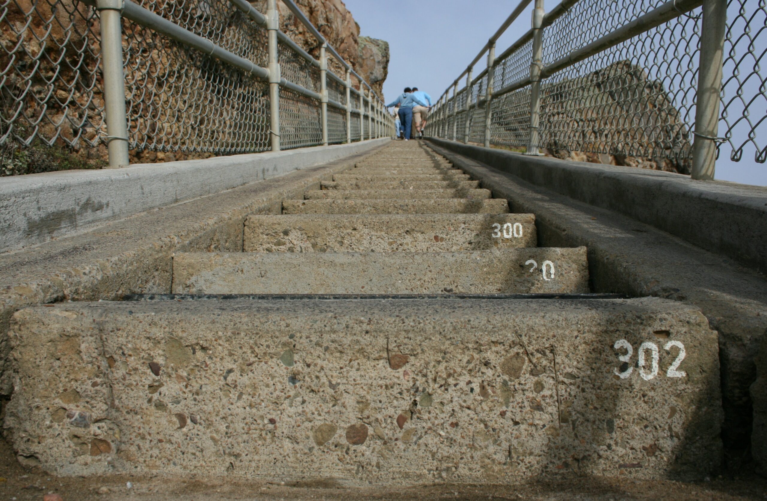 Visiting the Point Reyes Lighthouse requires visitors to walk down and up 302 stairs.