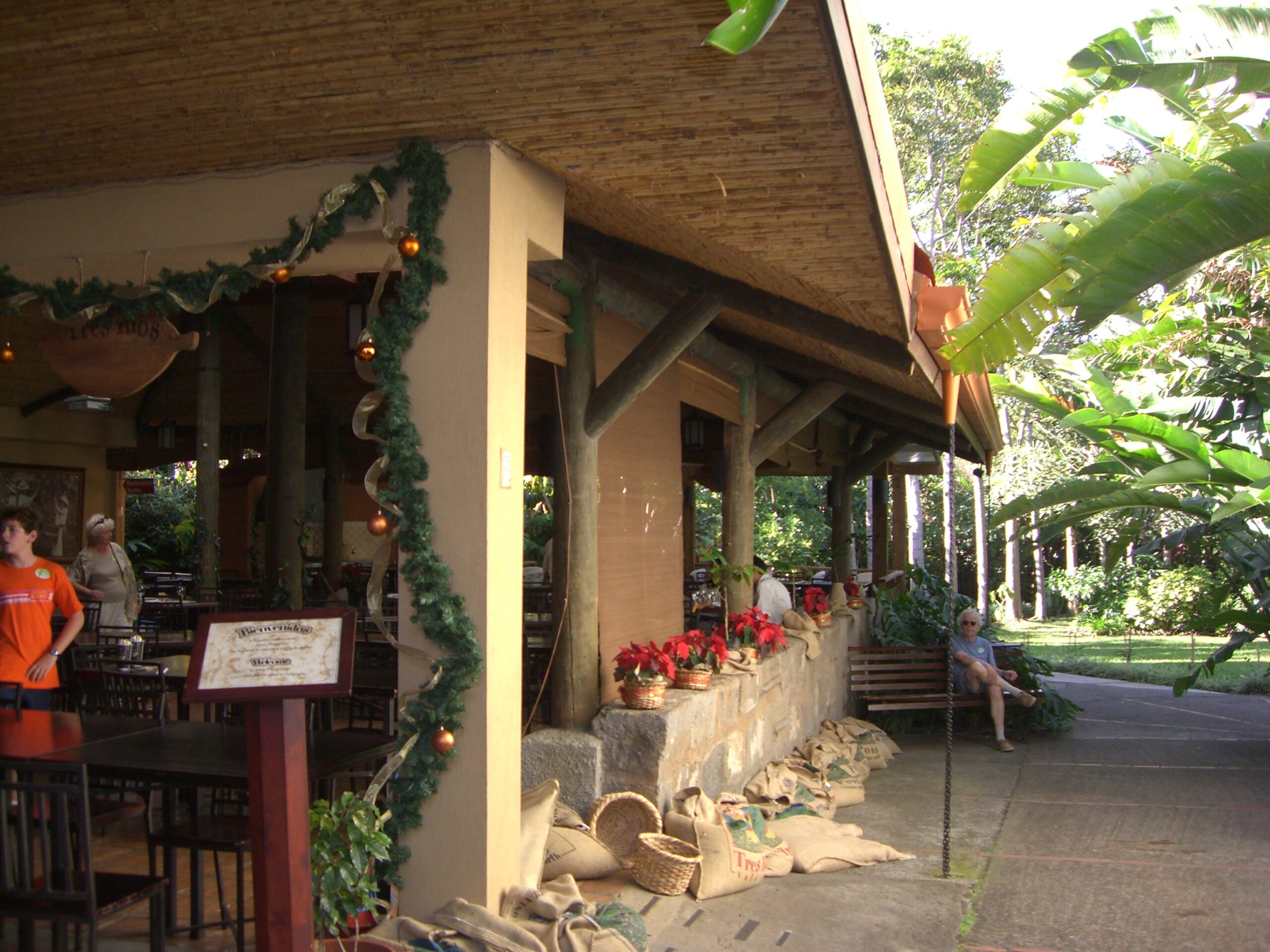 The cafe at the Cafe Britt Coffee Plantation in Heredia, Costa Rica