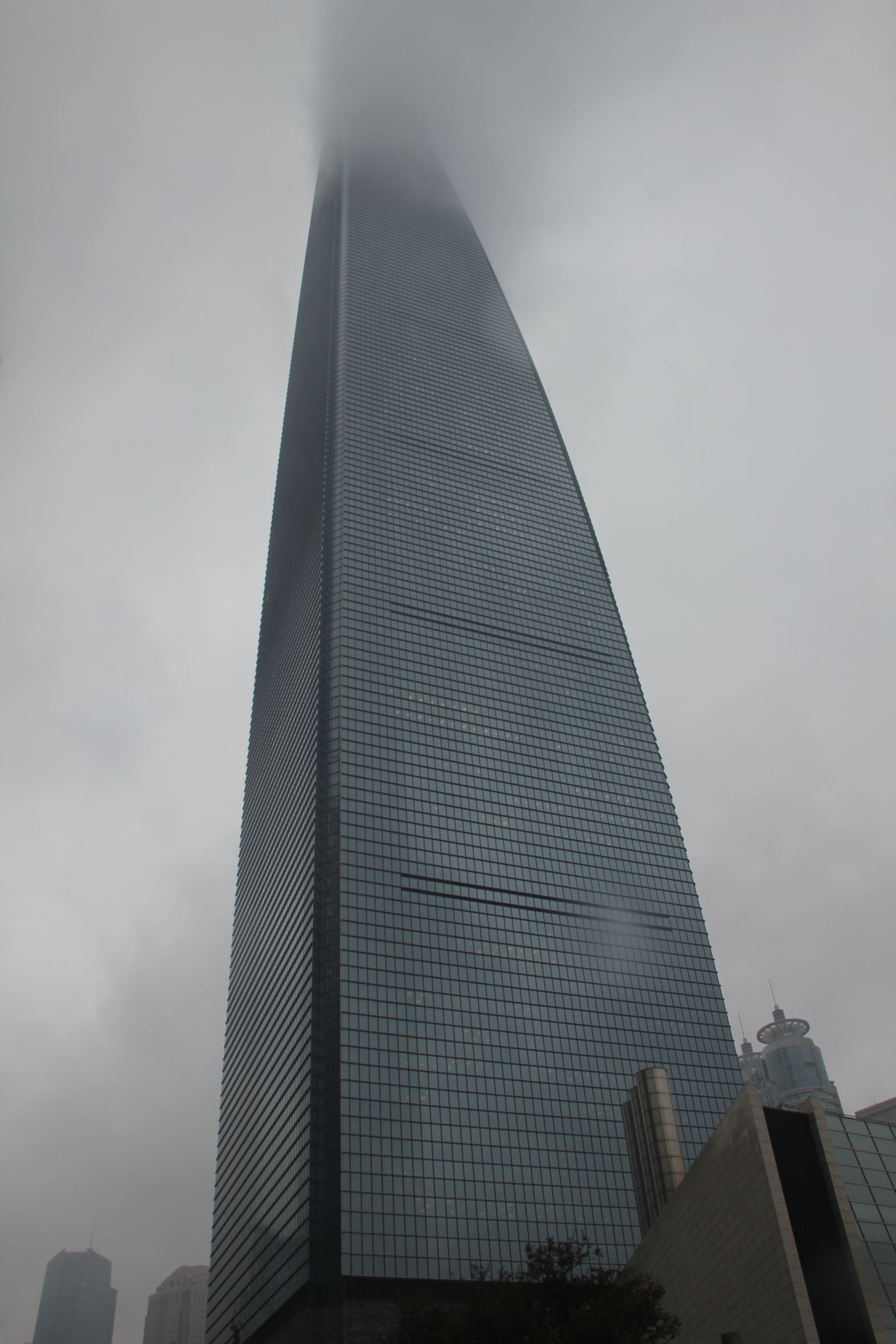 The world's highest observation deck sits on the 100th floor of Shanghai's World Financial Center.