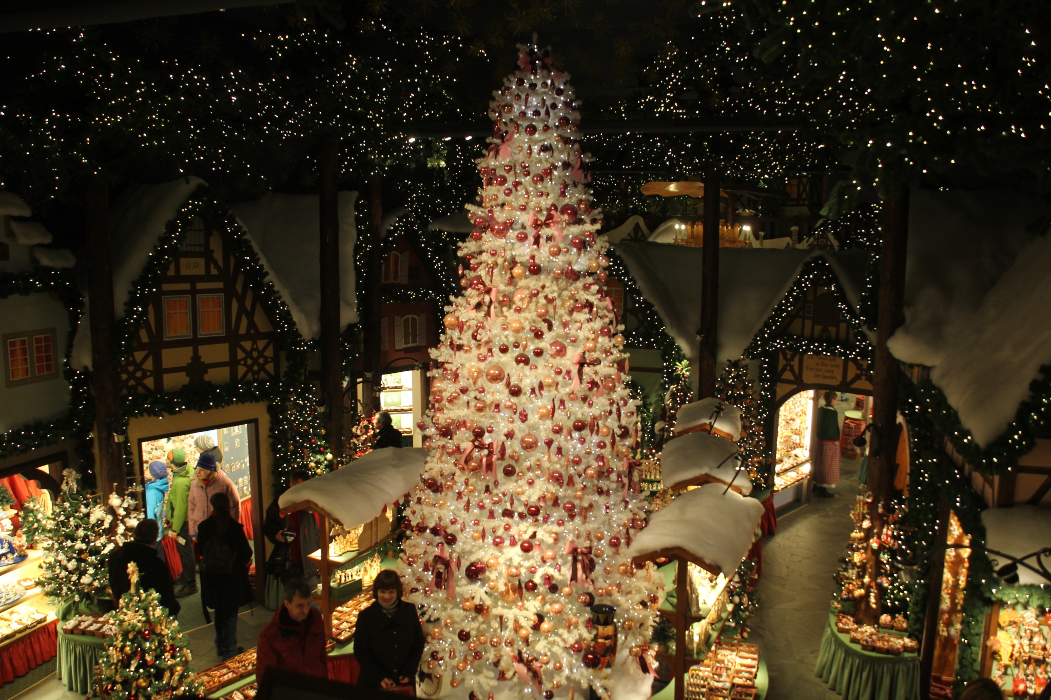 Christmas stores abound in Rothenburg ob der Tauber, Germany.