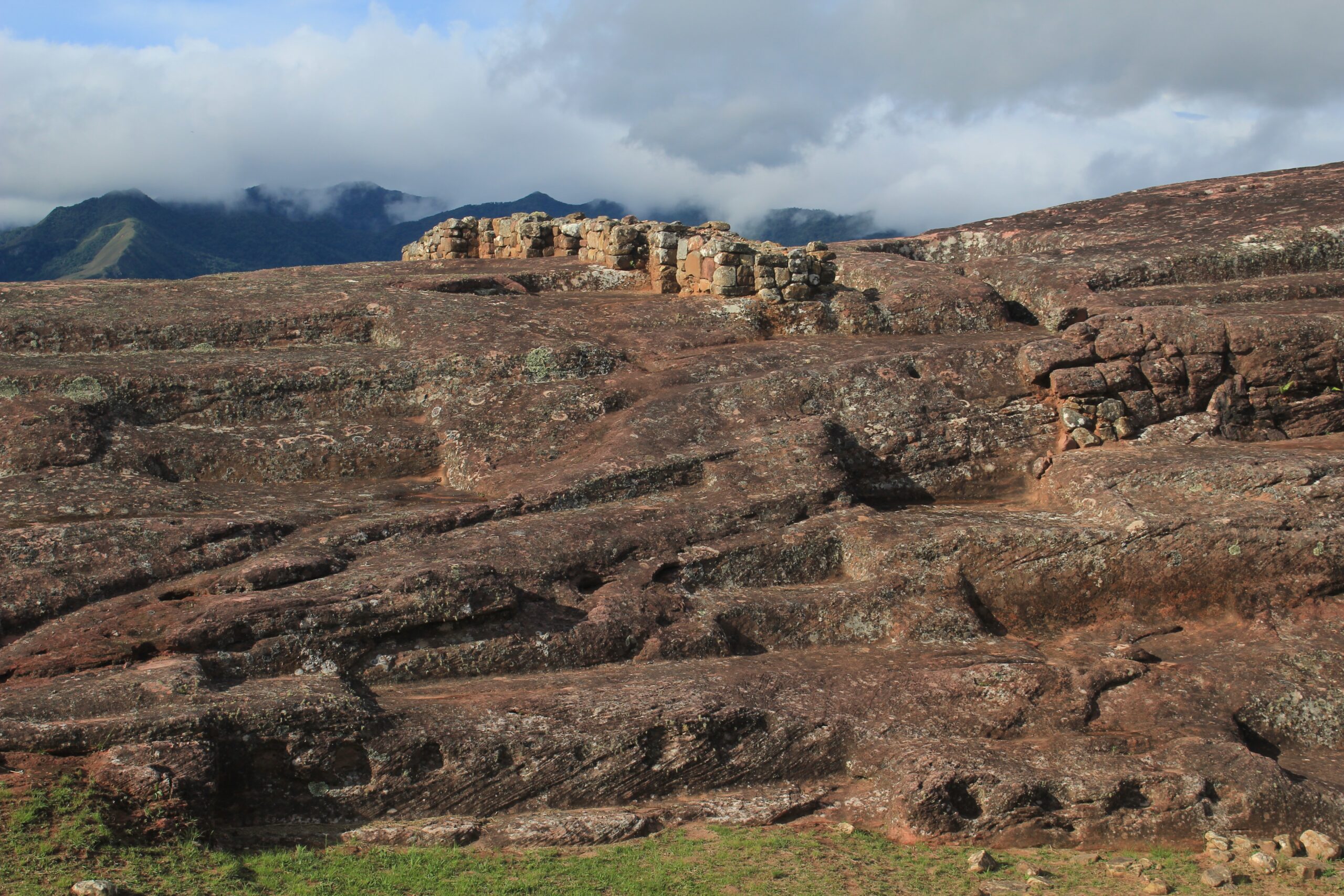 The Andes Mountains surround the El Fuerte de Samaipata ruins in Bolivia.