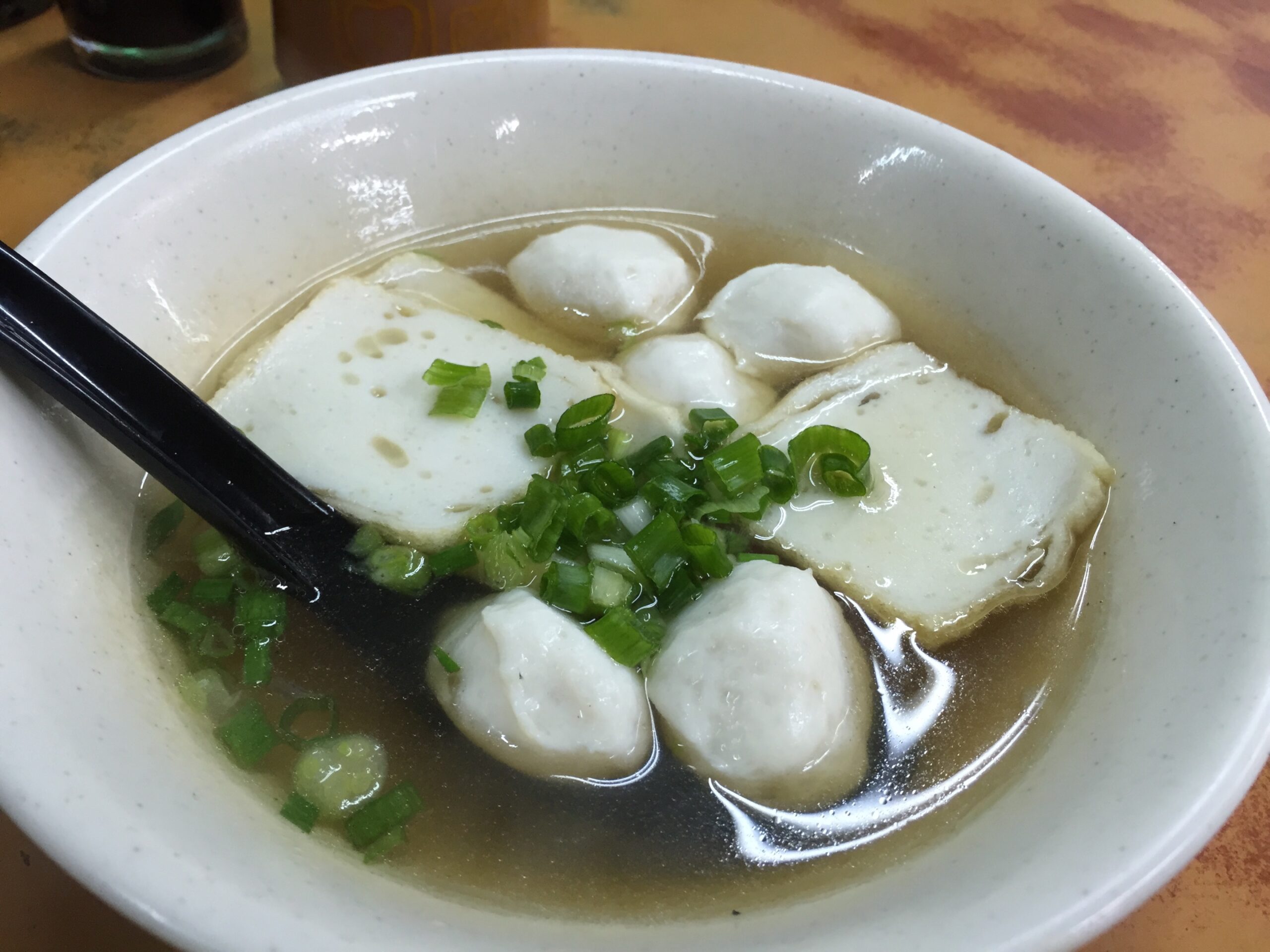 The homemade fish balls at the Cheong Fat dai pai dong (outdoor restaurant) are unmatched in Hong Kong.