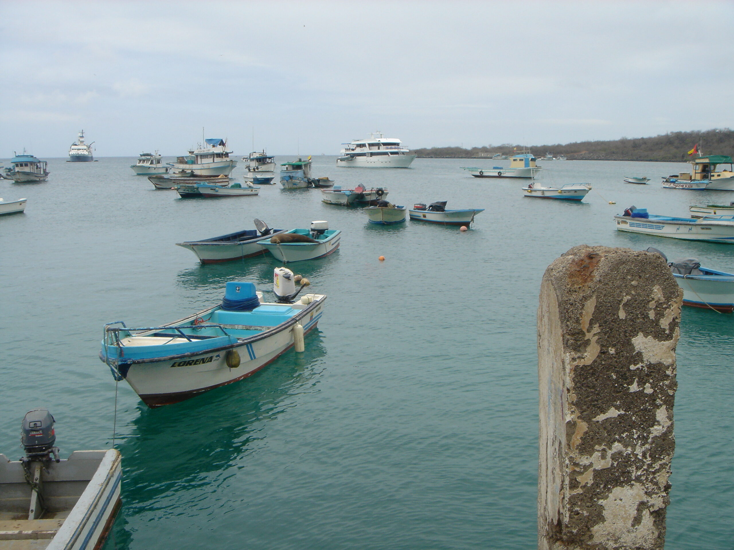 Boat view in Puerto Baquerizo Moreno