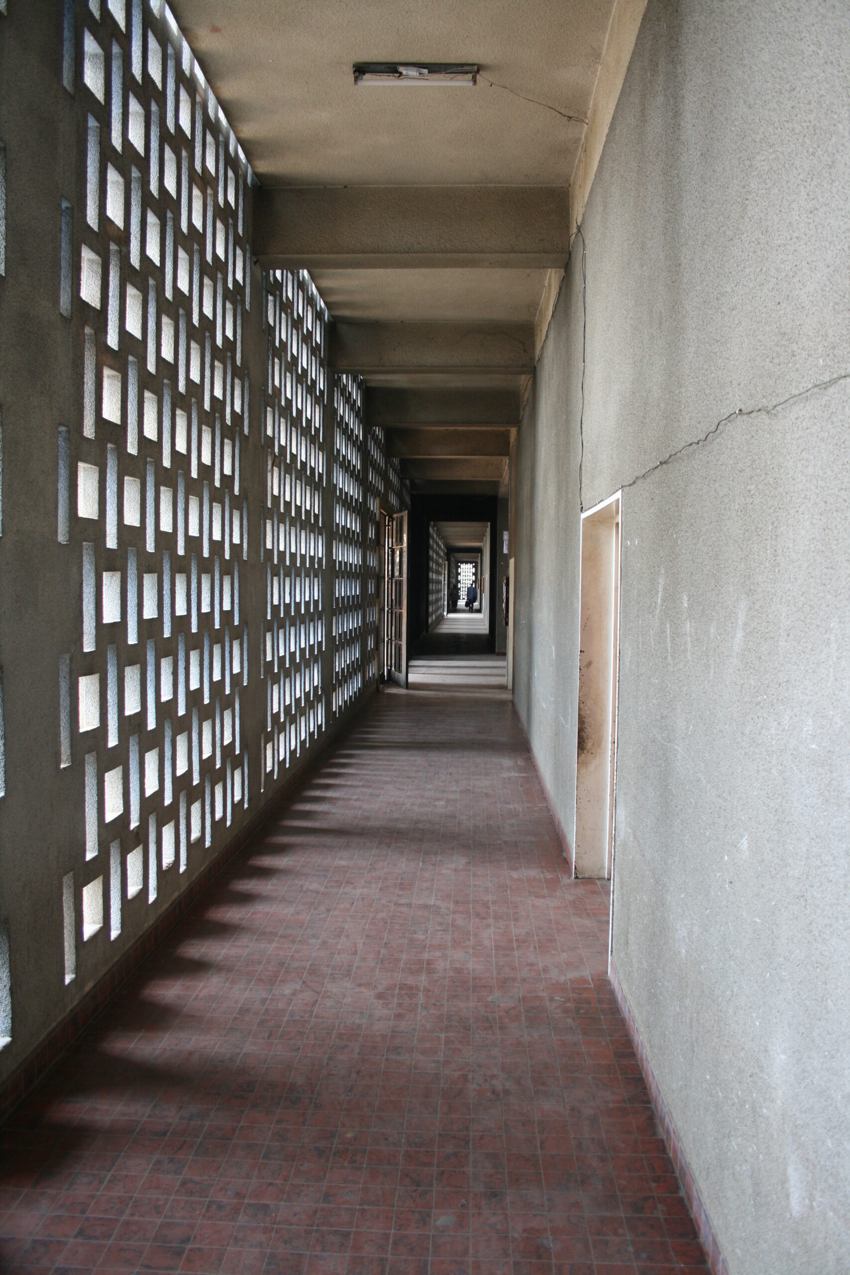University of Kinshasa building hallway