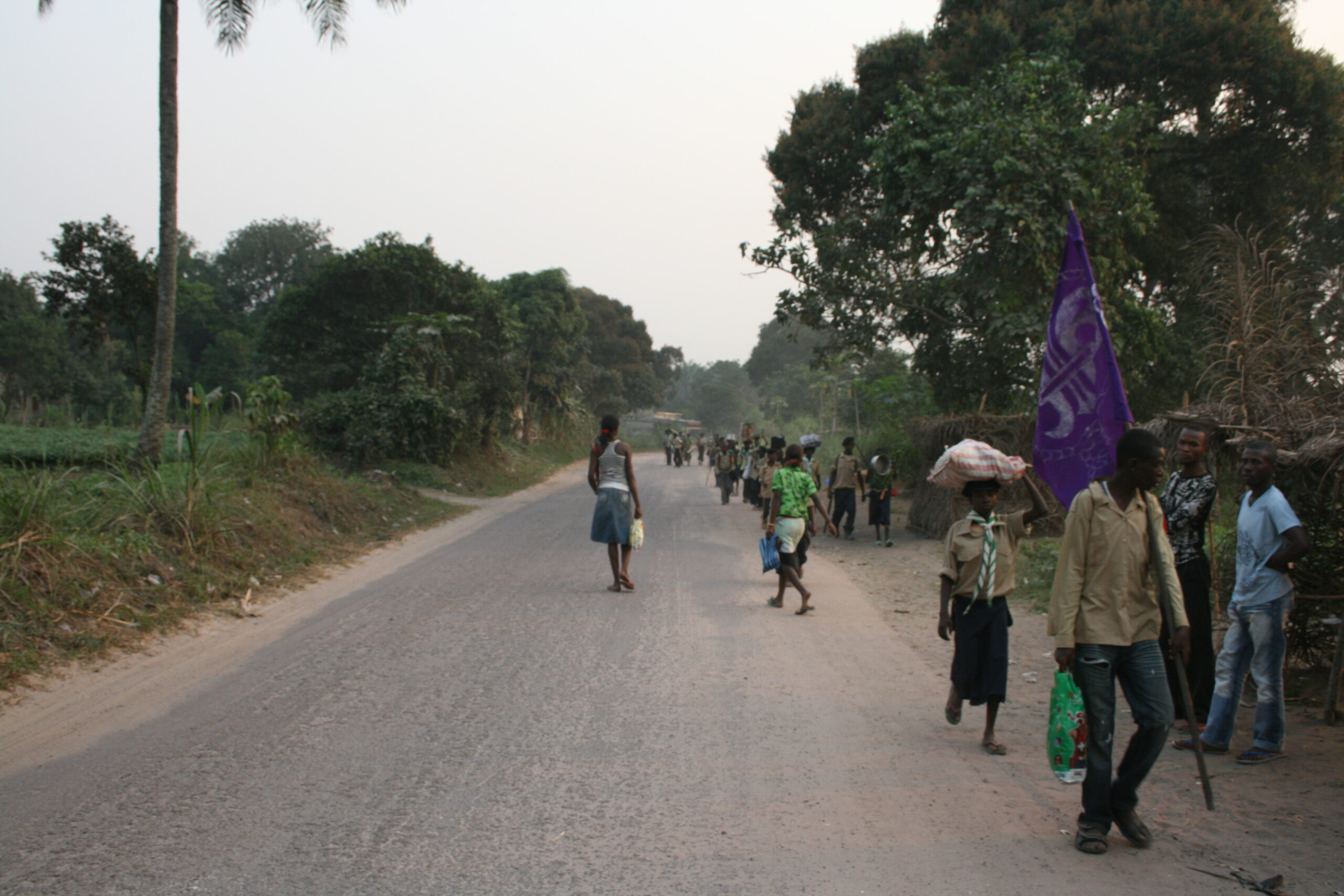 Boy Scout troup in Kinshasa