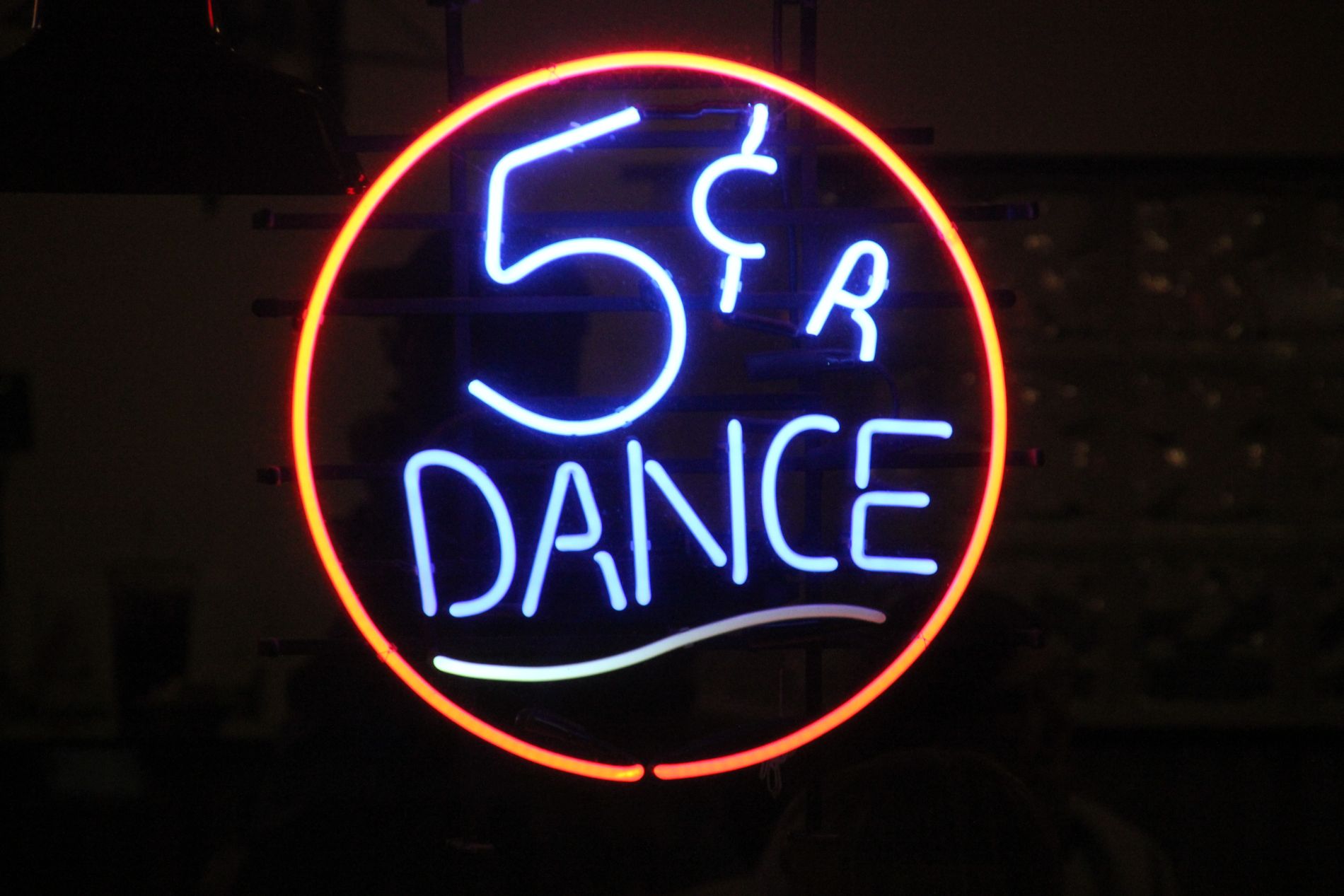 5c A Dance sign at That 50
