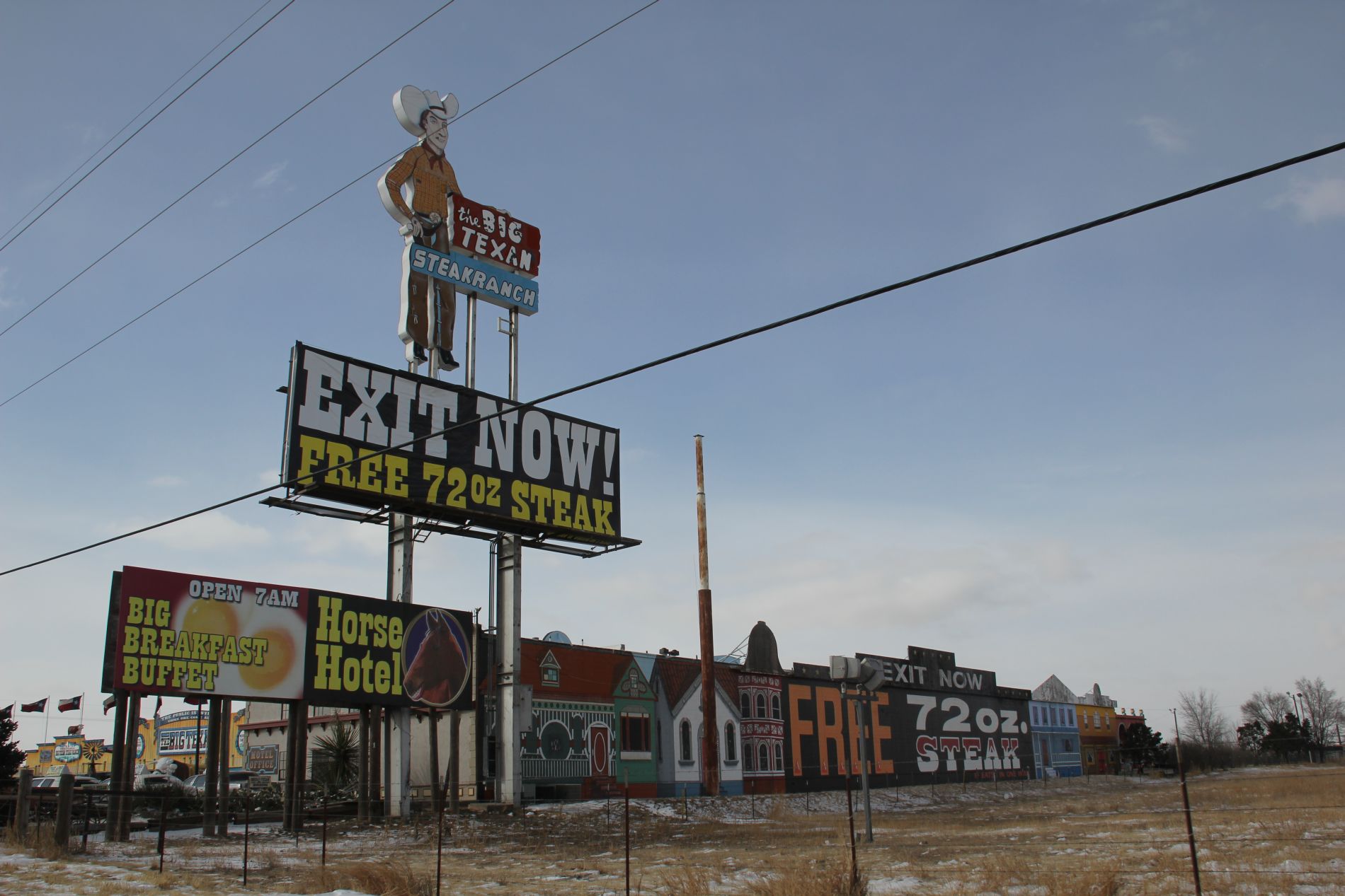 Big Texan Streakranch Billboards in Amarillo, Texas