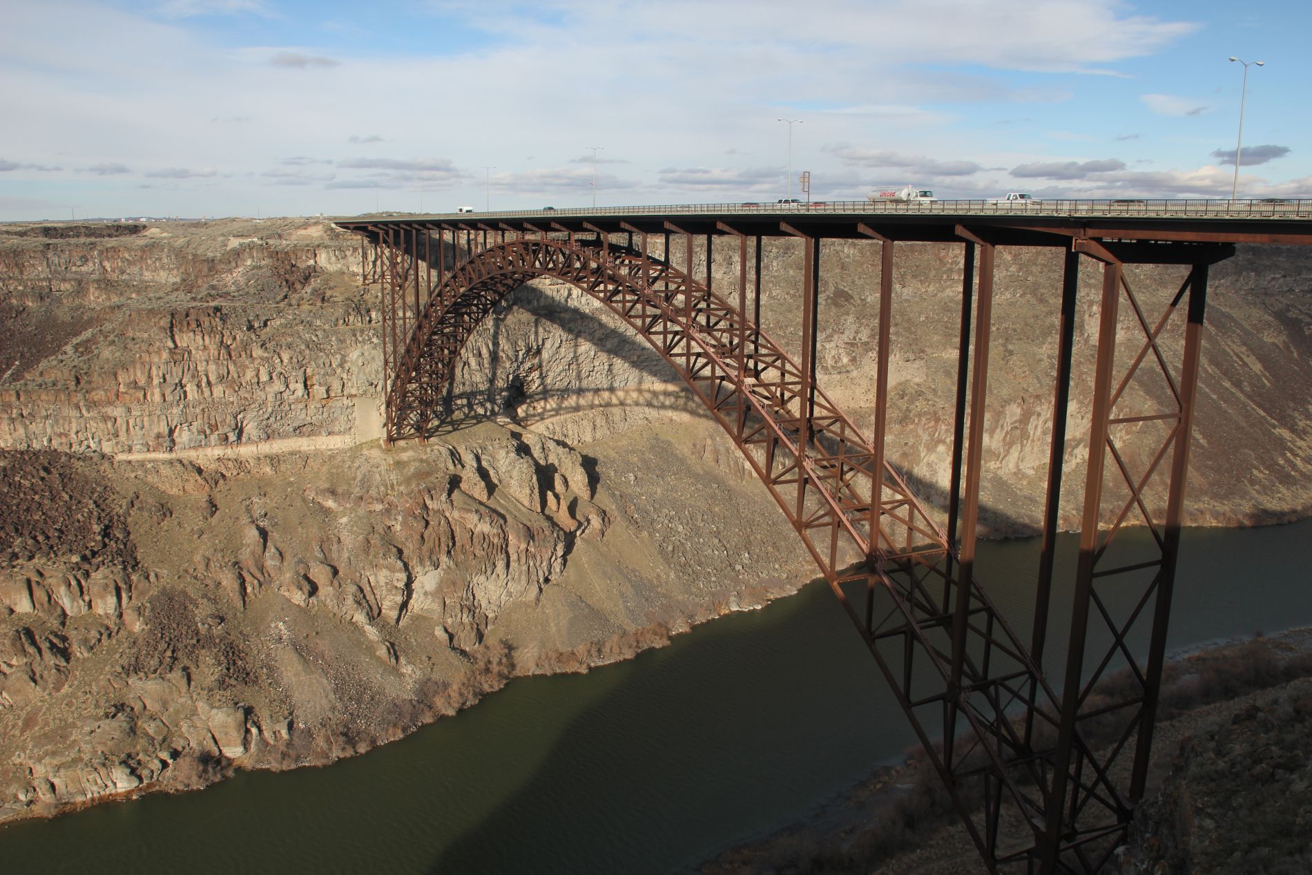 Snake River Canyon Evel Knievel jump point in Twin Falls, Idaho