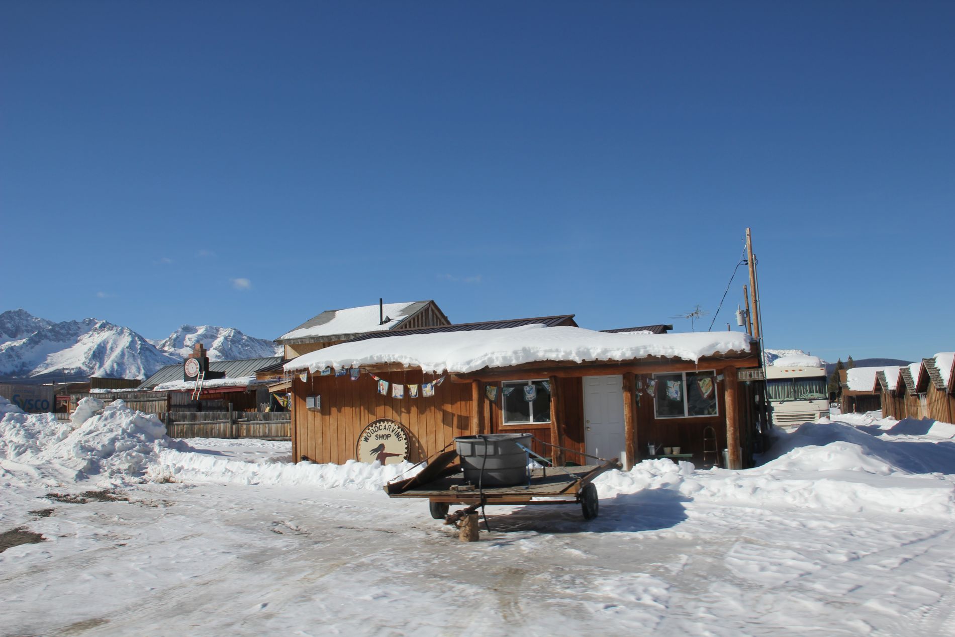 Woodcarving Shop in Stanley, Idaho