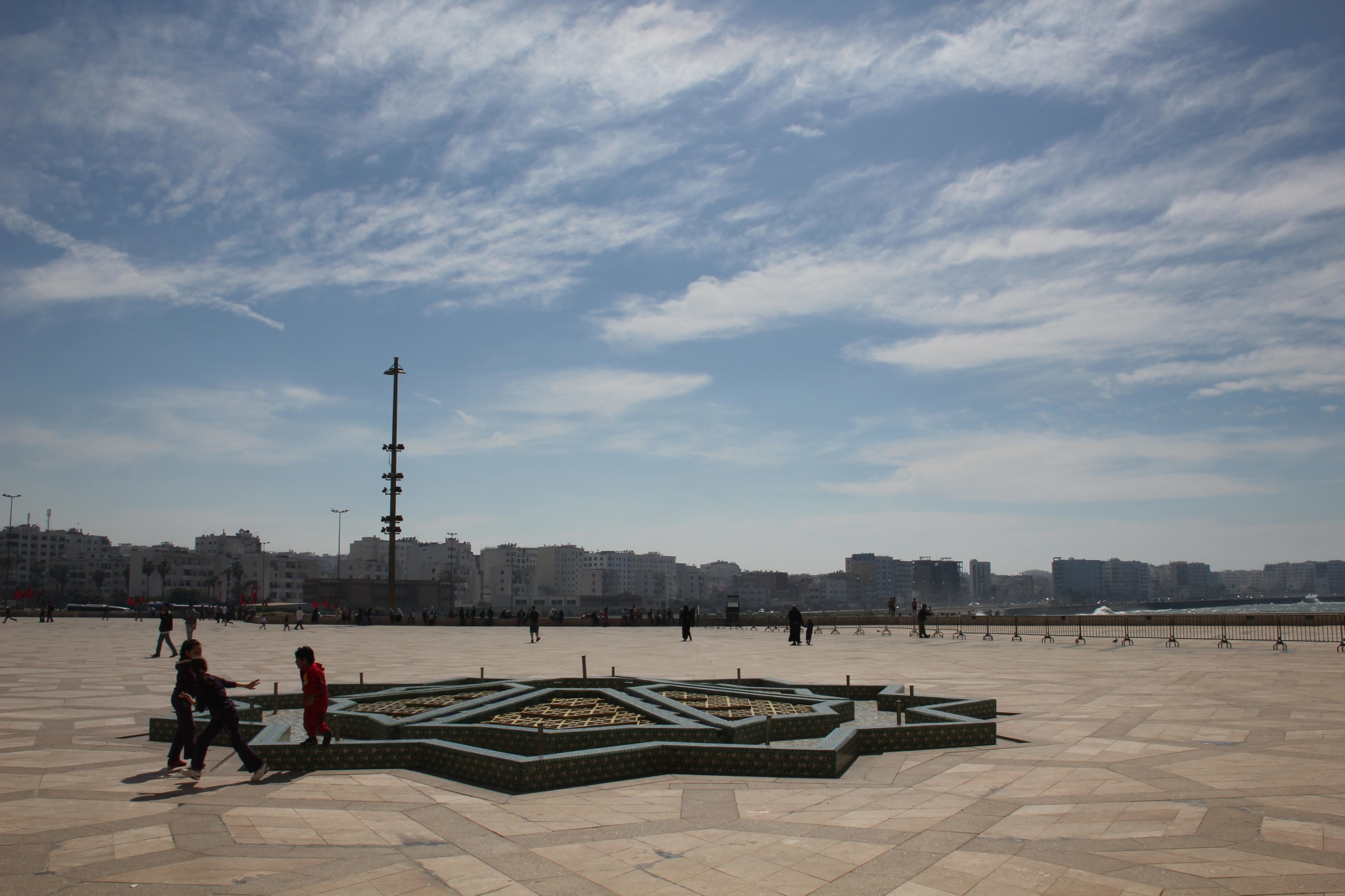 King Hassan II Mosque plaza