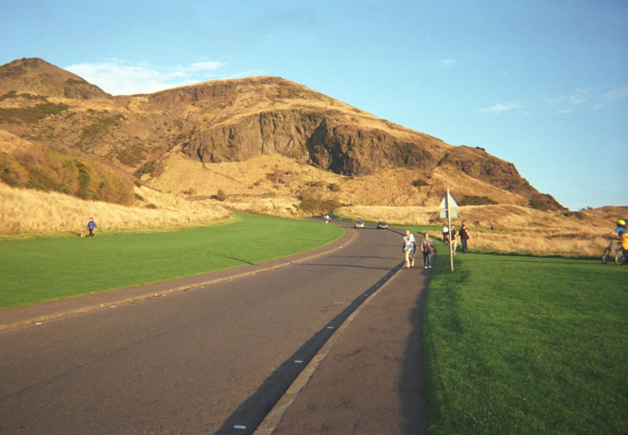 Arthur's Seat view with road